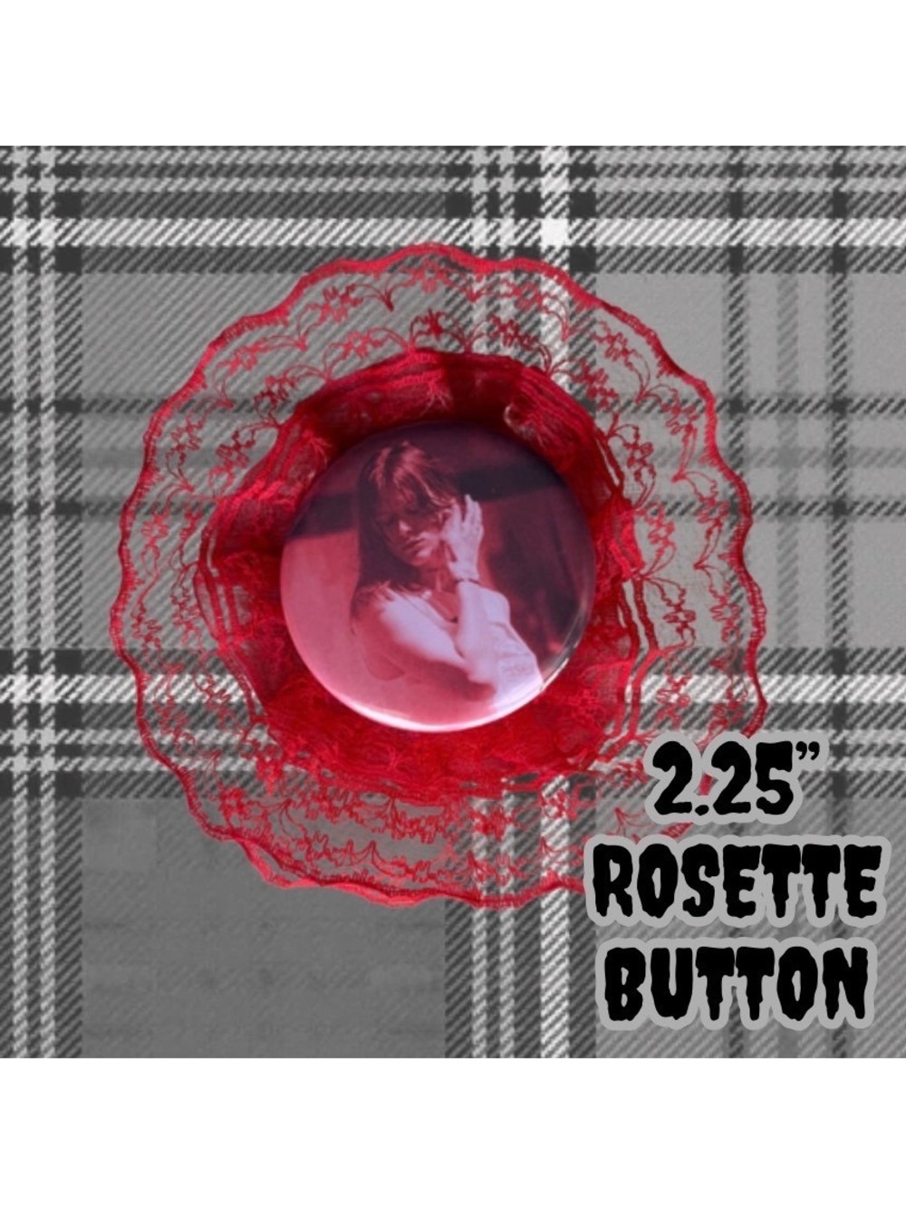 Ethel Cain 2.25" Handmade Button Rosette